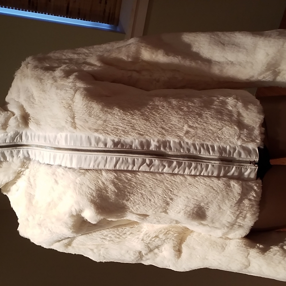 Jacket Genuine Rabbit Reversible Size L - Picture 4 of 14